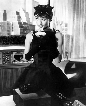 This stunning yet simple black cocktail dress which Audrey Hepburn wore in